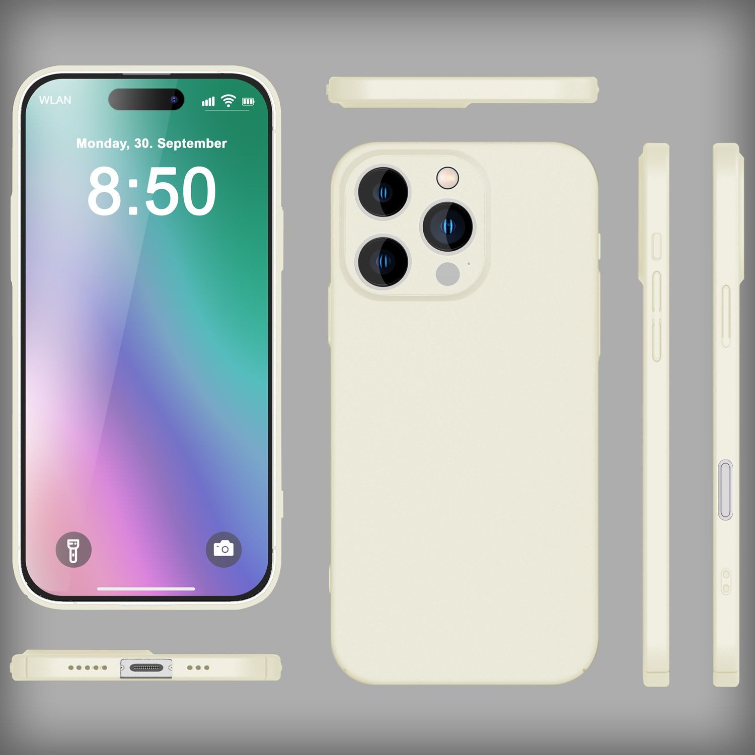 Nalia Smartphone-Hülle Apple iPhone 16 Pro Max 17,5 cm (6,9 Zoll), Ultra Dünne Hülle / Matt Hardcase / 0,5mm Slim-Fit / Anti-Fingerprint