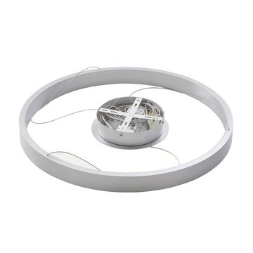 Arcchio LED-Hängeleuchte Answin, LED-Leuchtmittel fest verbaut, warmweiß, Modern, Aluminium, silber gebürstet, 1 flammig, inkl. Leuchtmittel