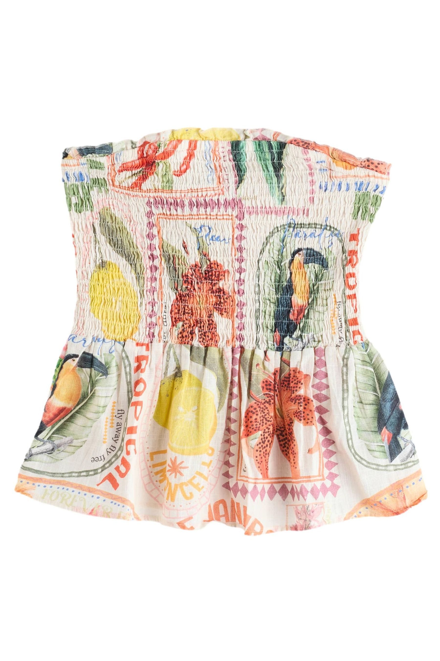 Next Bandeautop Gesmoktes Bandeau-Schlauchtop mit Schößchen günstig online kaufen