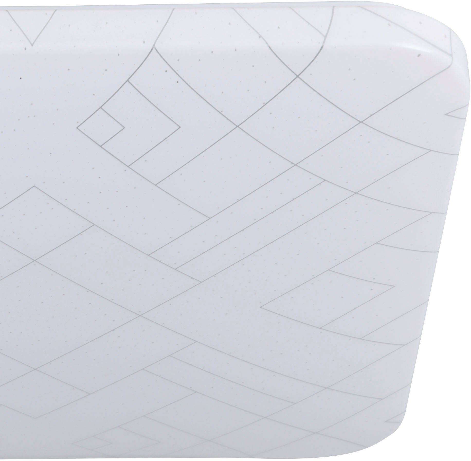 EGLO Deckenleuchte RENDE, LED fest integriert, Warmweiß, Deckenlampe, Lampe Decke, Deckenbeleuchtung, Aufbaulampe, 38 x 38 cm