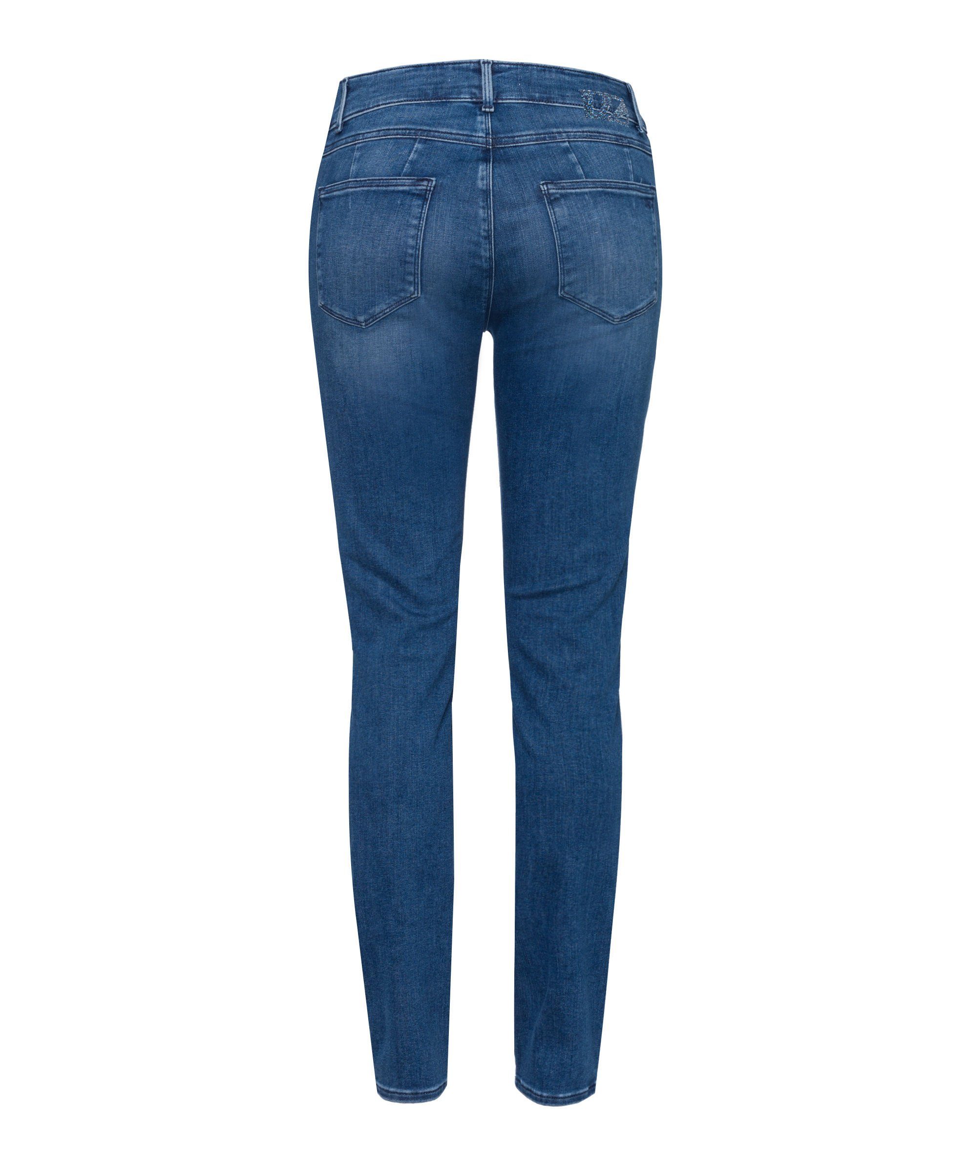 Five-Pocket-Röhrenjeans Brax used Skinny-fit-Jeans up-Effekt Push blue mit atlantic