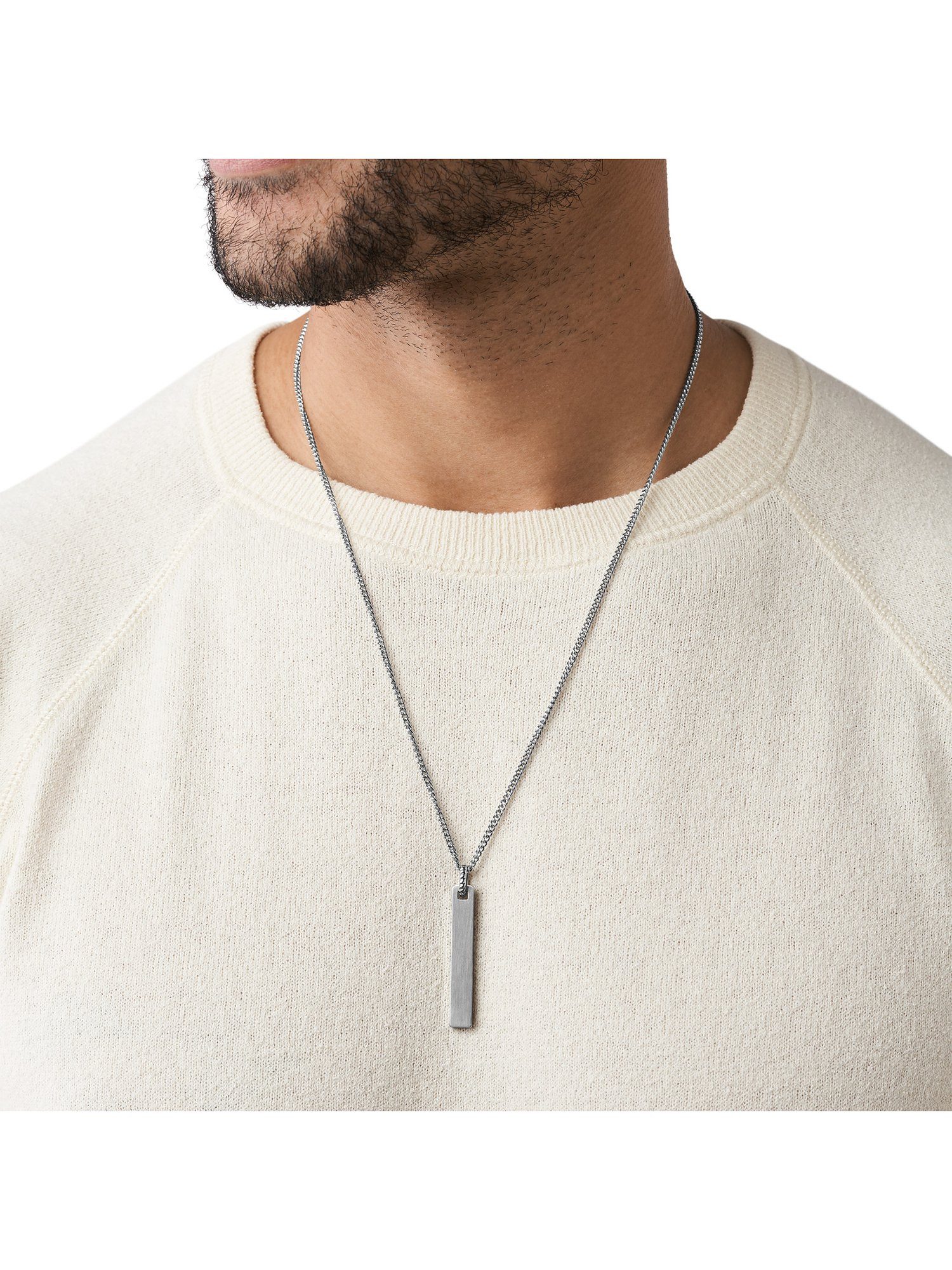 Fossil Collier Fossil Herren-Kette Edelstahl günstig online kaufen