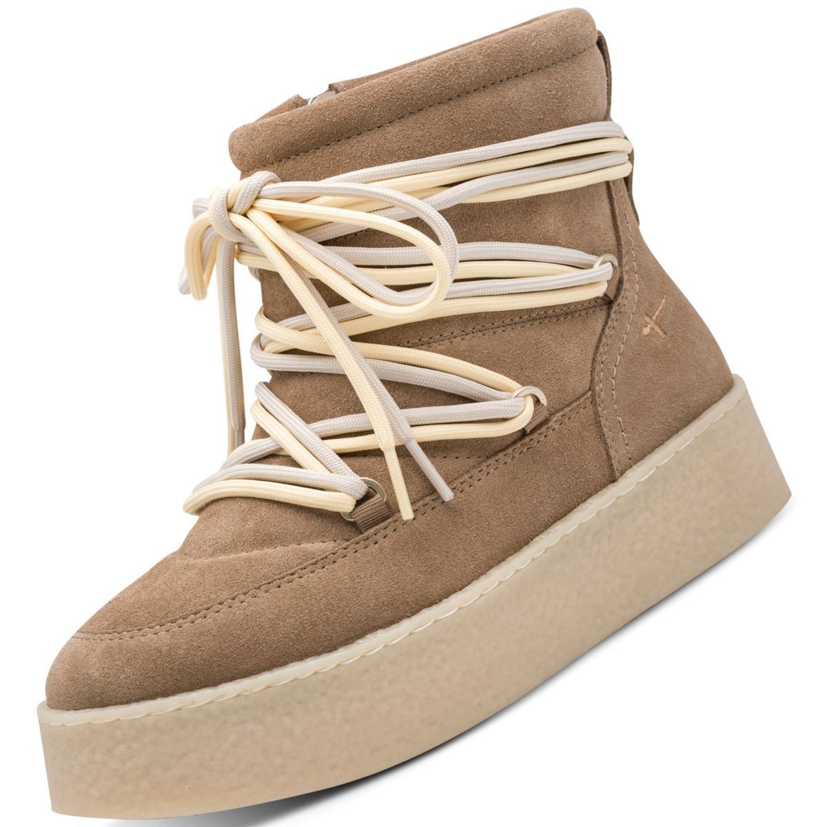 Tamaris 1-26803-47/400 Stiefelette Veloursleder-Stiefel mit markanter Wickelschnürung