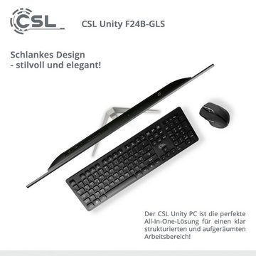 CSL Unity F24-GLS mit Windows 10 Home All-in-One PC (23,8 Zoll, Intel Celeron N4120, UHD Graphics 600, 16 GB RAM, 128 GB SSD)