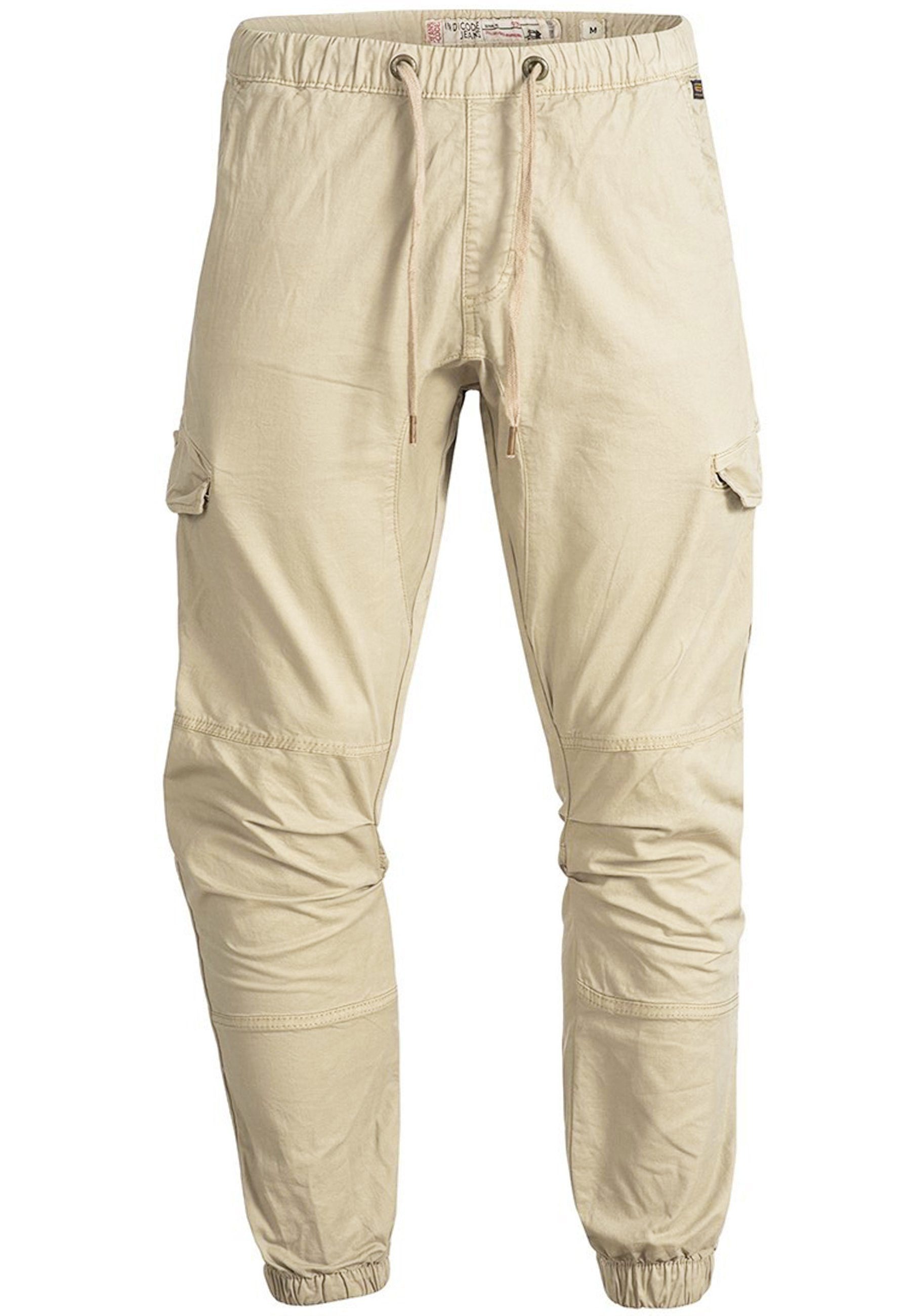 Indicode Cargohose Herren Levy Cargo Hose Herrenhose mit elastischem Bund u günstig online kaufen