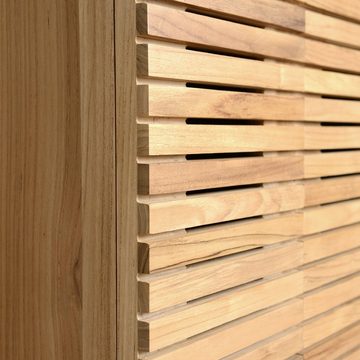 wohnfreuden Waschbeckenunterschrank Waschtisch-Unterschrank SHADE 120 cm breit aus Teakholz