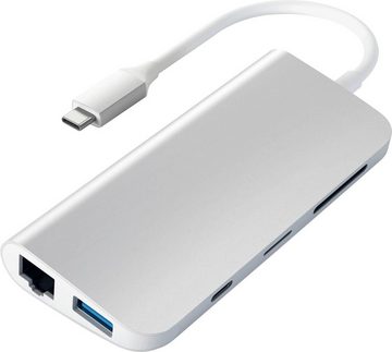 Satechi Type-C Multimedia USB-Adapter HDMI, RJ-45 (Ethernet), USB 3.0 Typ A zu USB Typ C