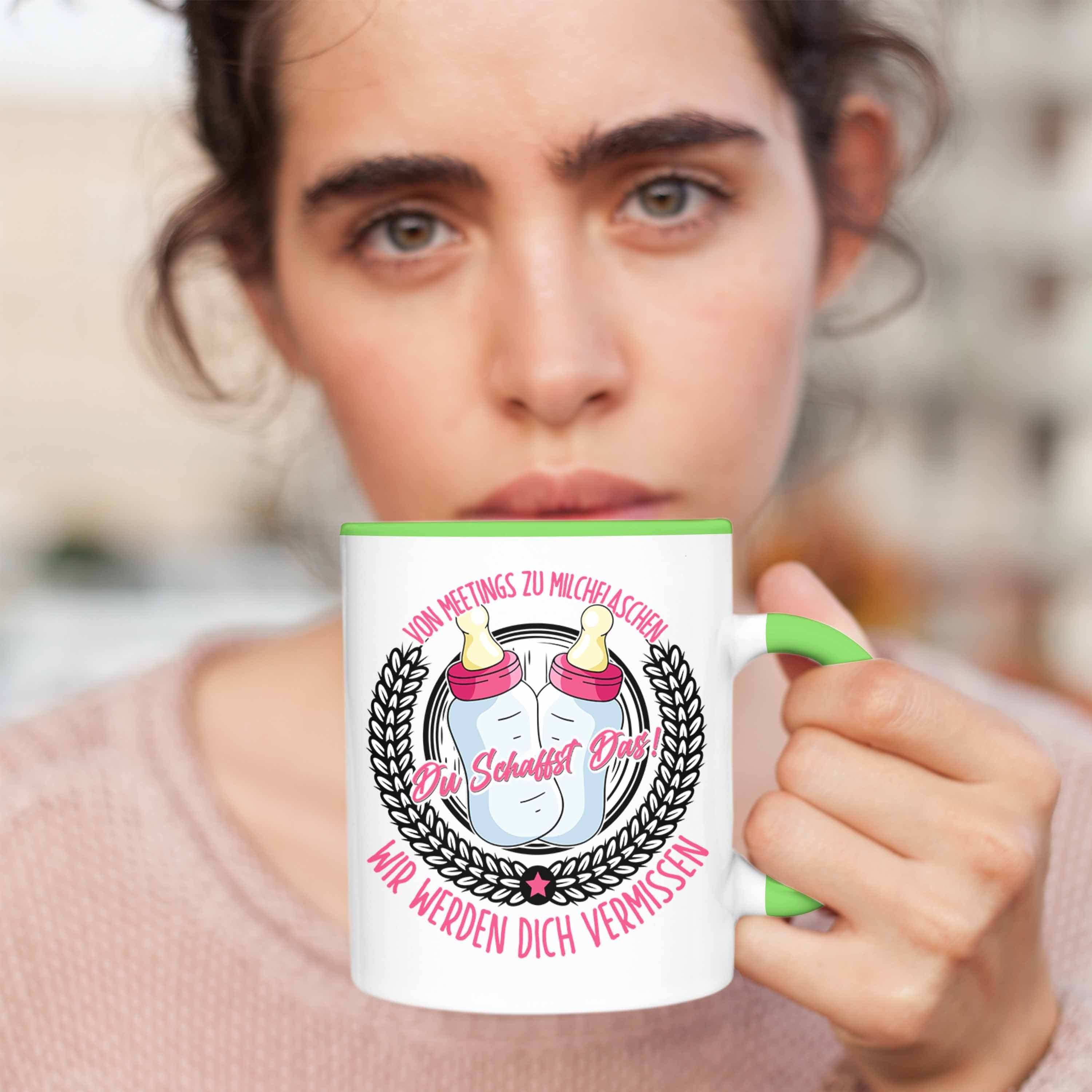 Mutterschutz Mutterschutz Kaffeetasse Trendation Tasse Tasse Grün Kollegi Geschenk Abschied