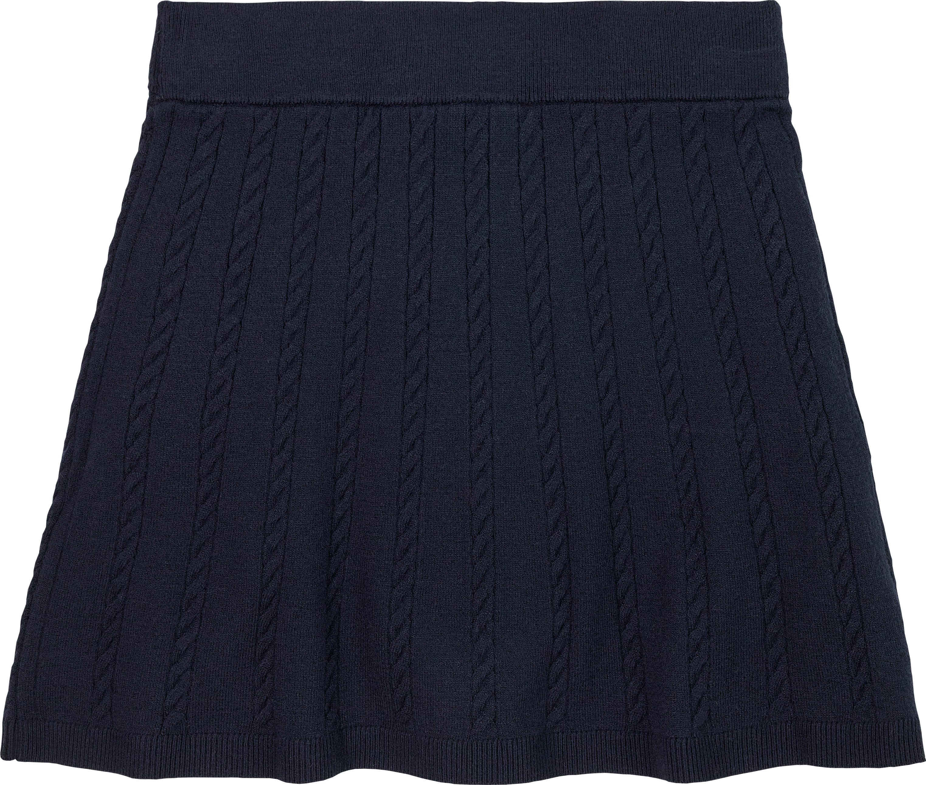 Tommy Hilfiger Strickrock MINI CABLE SKIRT mit kleinem Zopfmuster