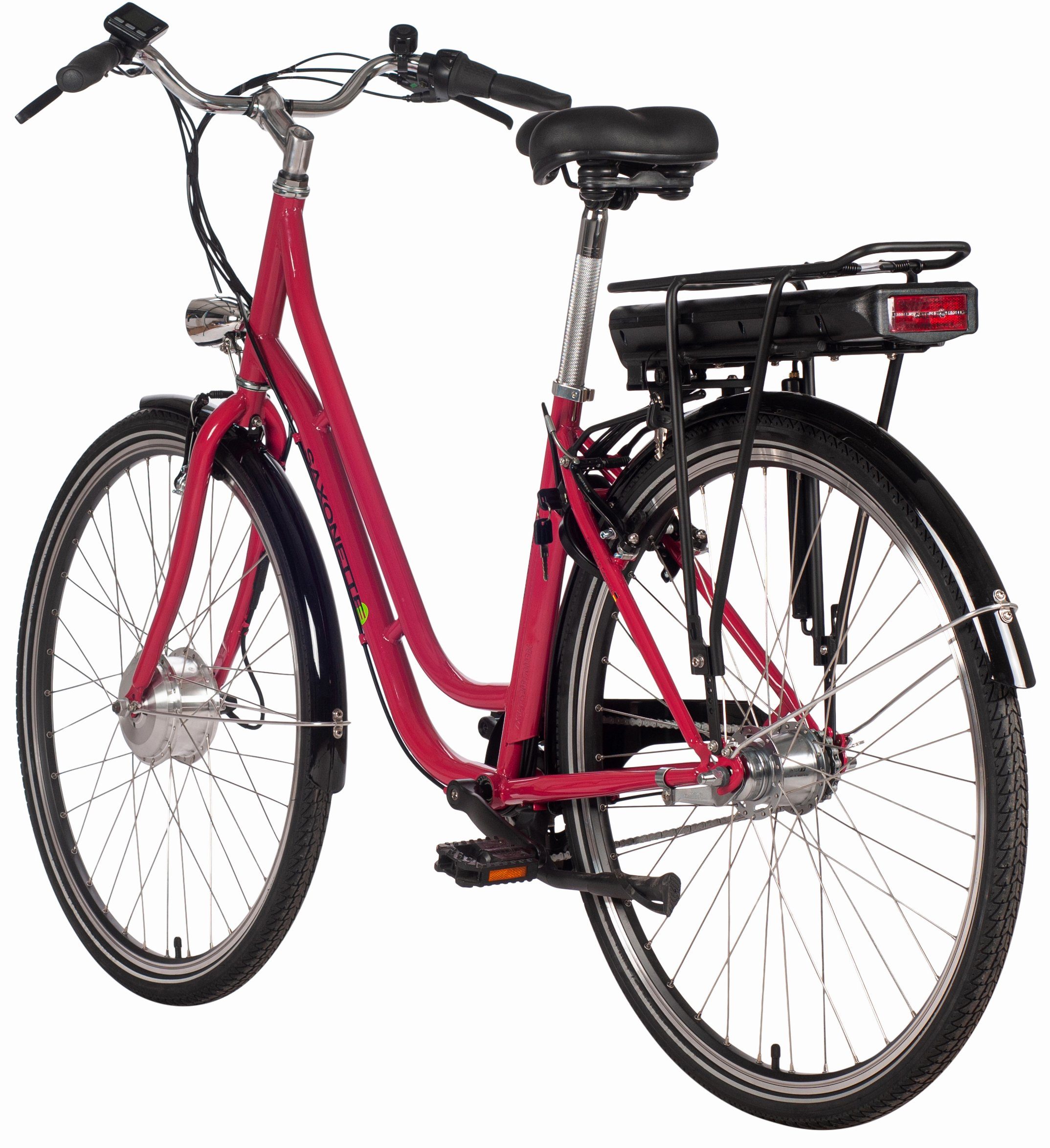 SAXONETTE E-Bike Cityrad Fashion Plus 2.0, 7 Gang Shimano, Nabenschaltung, Frontmotor, 418 Wh, Pedelec, Elektrofahrrad für Damen u. Herren
