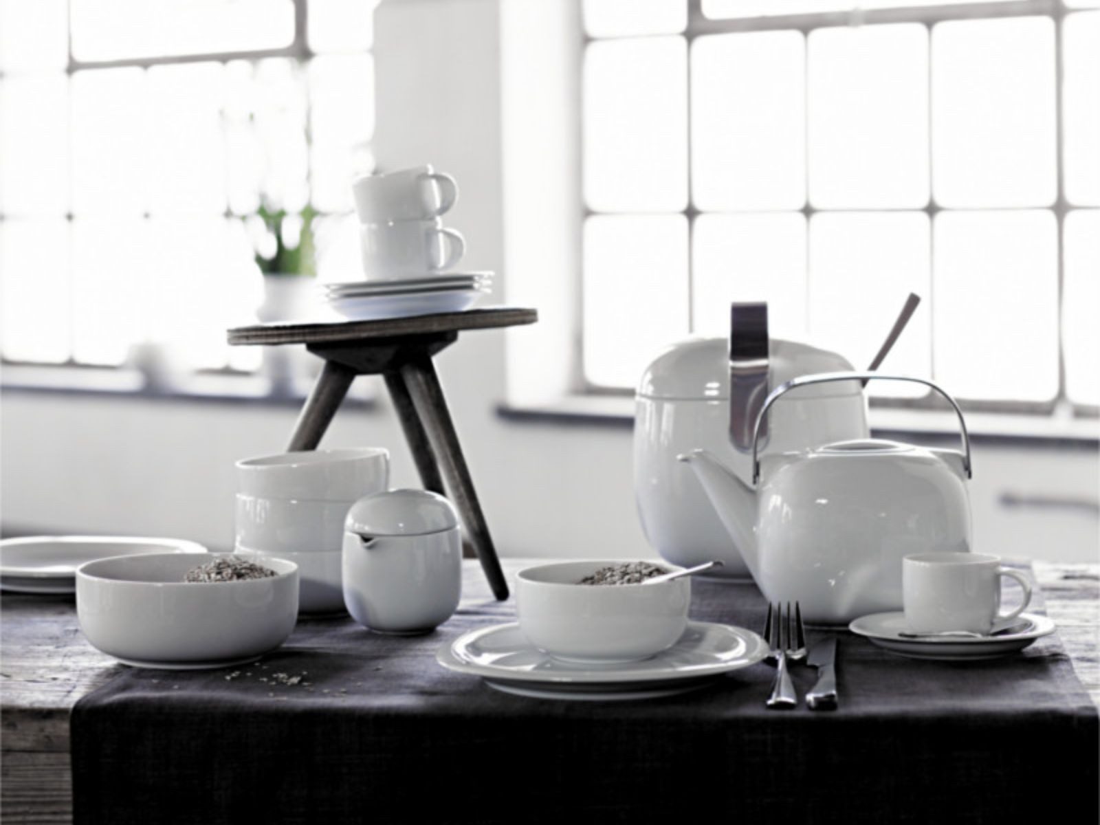 Rosenthal Zuckerdose Suomi Weiss Deckel Zuckerdose, Porzellan