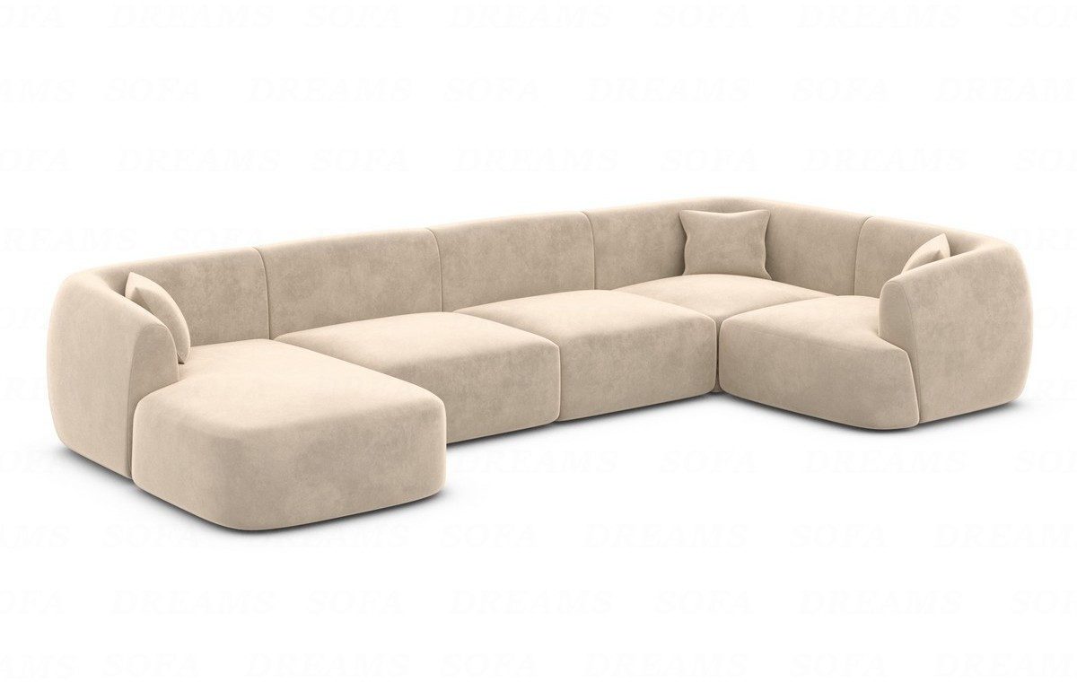 Sofa Dreams Wohnlandschaft Polster Sofa Stoff Wohnlandschaft Tabarca U Form günstig online kaufen