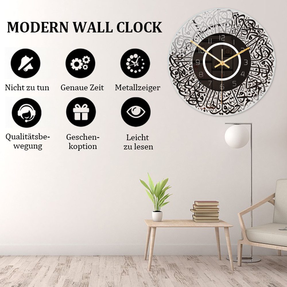 ZEUOPQ Wanduhr Wanduhr, geräuschloses Uhrwerk, Acrylmaterial, günstig online kaufen