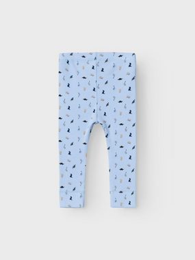 Name It Leggings bequeme NAME IT Leggings NBMDABBU M LONGJOHN im coolen Dino Design (elastisches Bündchen, gerippte Jerseyqualität) Regular Fit aus nachhaltiger Bio-Baumwolle