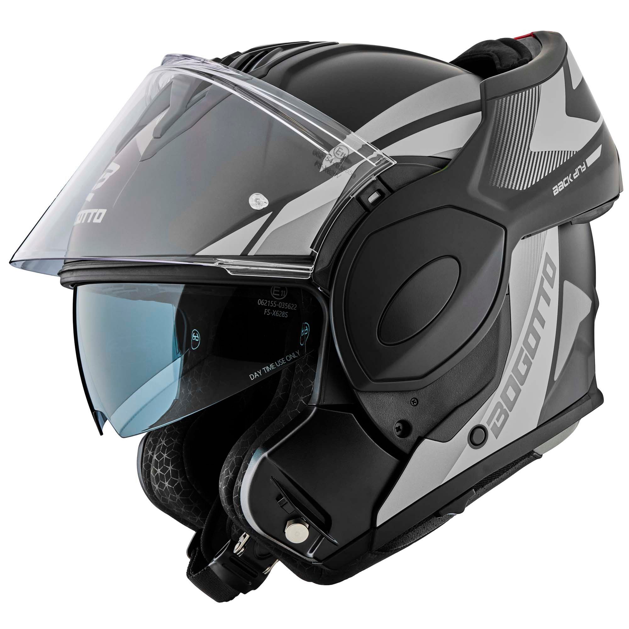 Bogotto Motorradhelm FS-X600 Atyr Klapphelm, Vorbereitet Für Kommunikationssystem,geeignet Brillenträger,vorbe