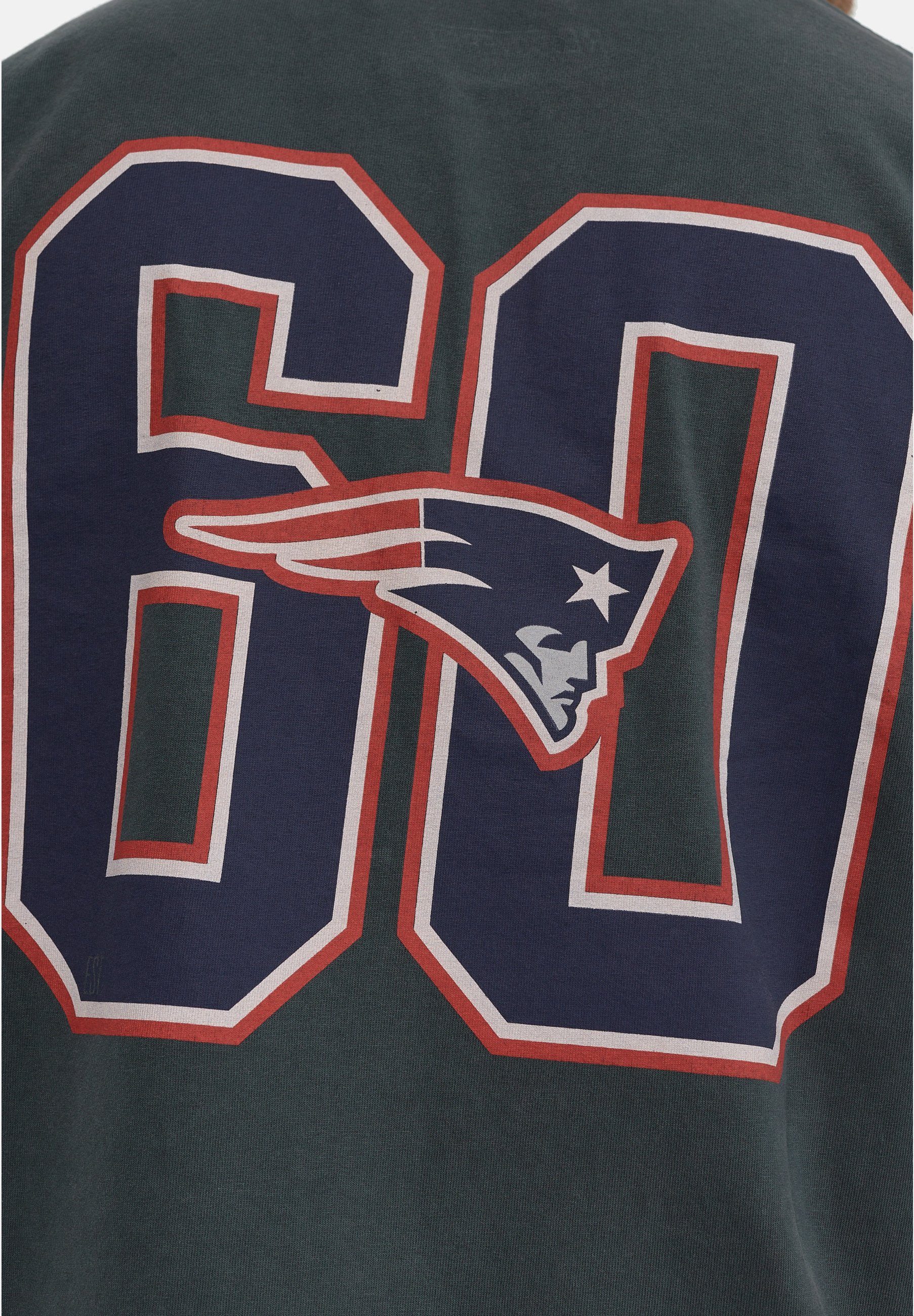 Recovered Relaxed Bio-Baumwolle Washed GOTS zertifizierte 17 NFL Patriots T-Shirt