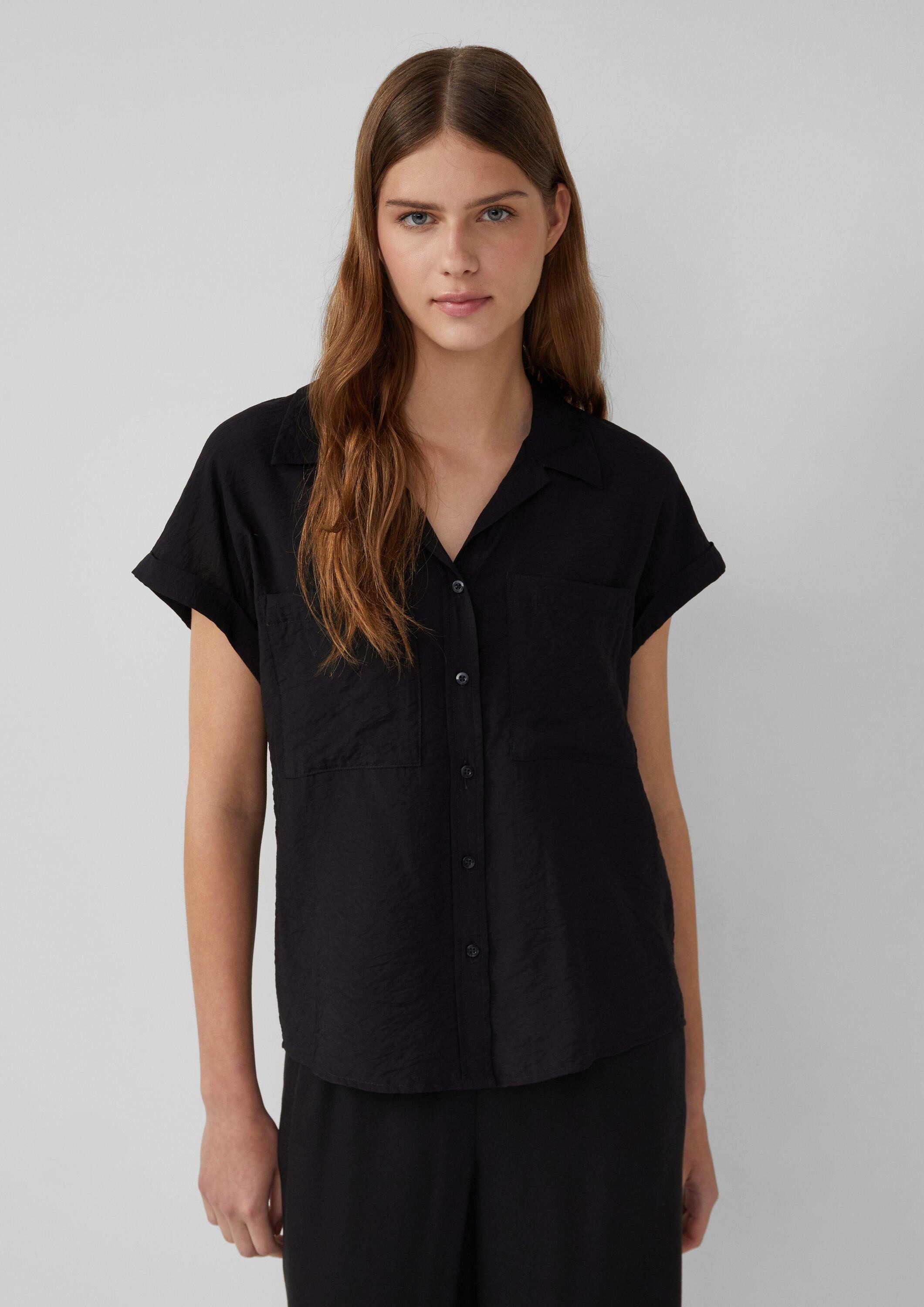 s.Oliver Kurzarmbluse Bluse (1-tlg) günstig online kaufen