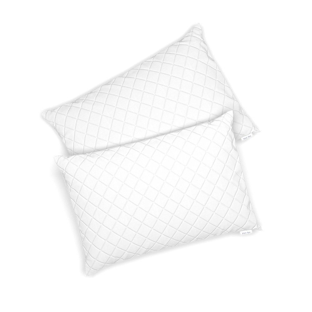VitaliSpa® Kopfkissen, Weiß, 50 x 75 cm 2er Set, Füllung: 100 % Polyesterho günstig online kaufen