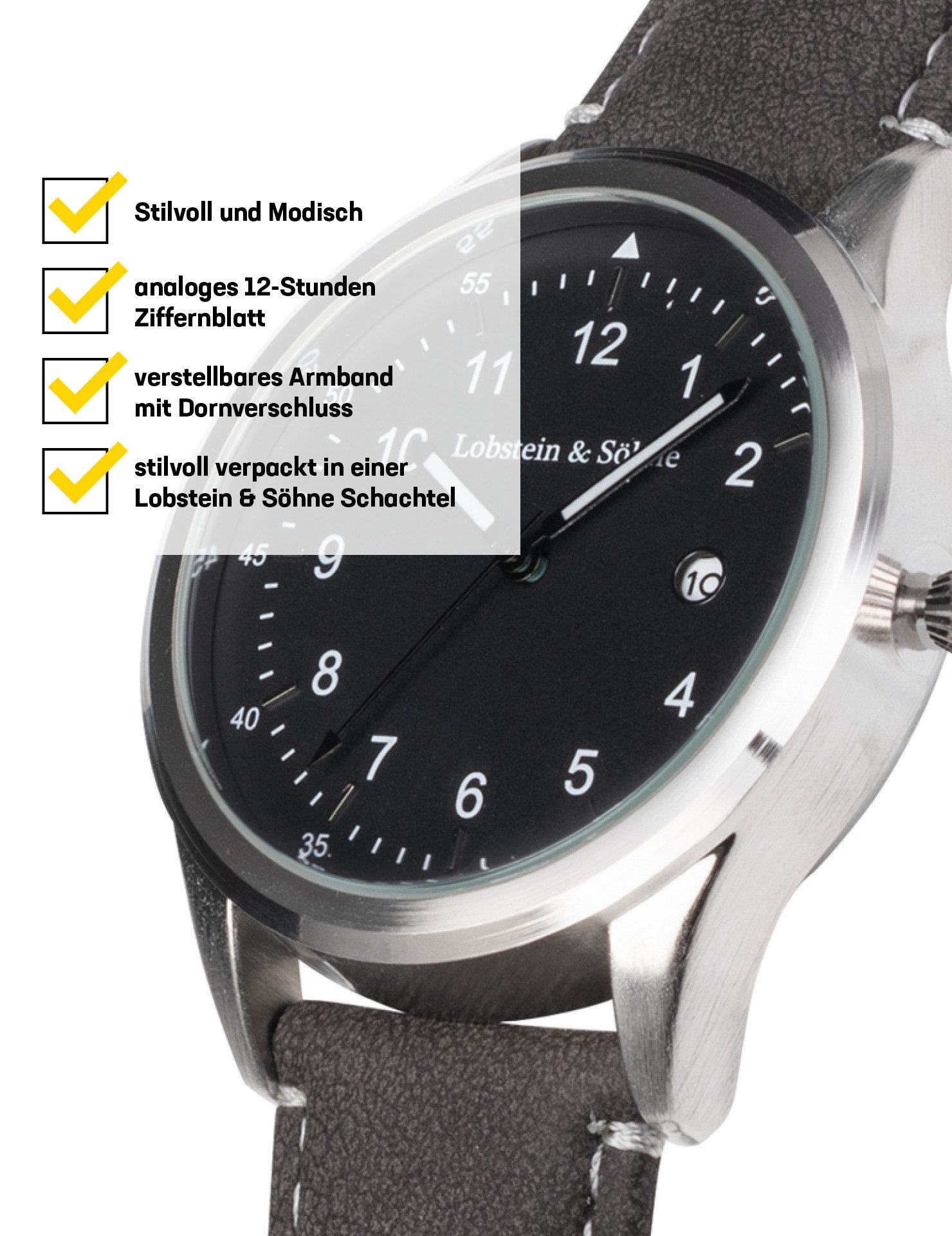 Lobstein & Söhne Quarzuhr "Gustav" günstig online kaufen