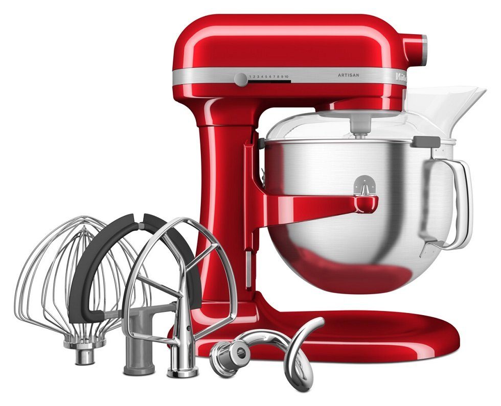 KitchenAid Küchenmaschine KitchenAid Artisan Geschwindigkeitsstufen 11 Fassungsvermögen Liebesapfel Litern 6,6 6,6 von Rot, Liter 
