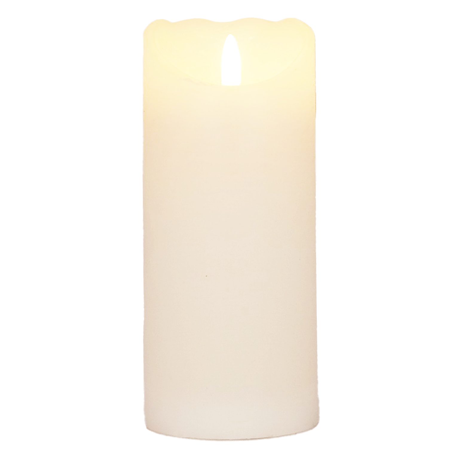 B&S LED-Kerze LED Echtwachskerze weiß mit flackereffekt und Timer H:17.5 x günstig online kaufen