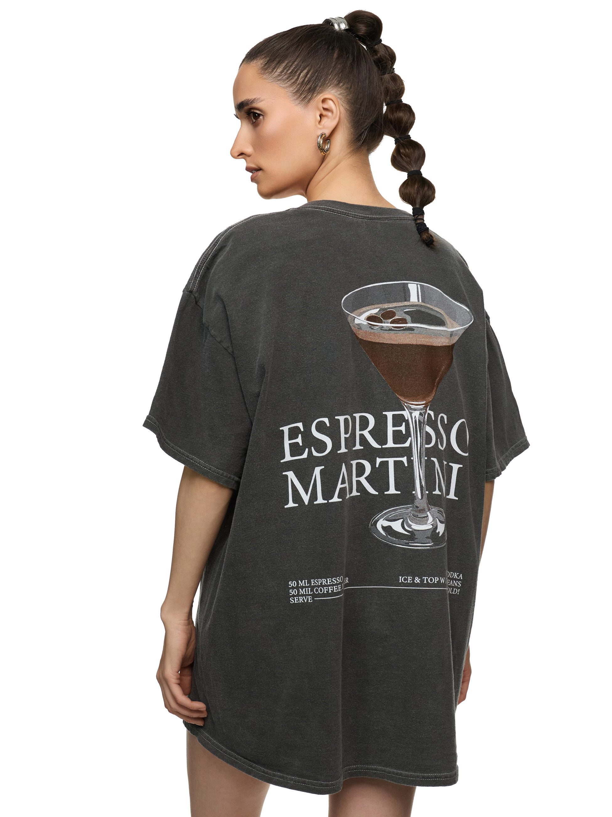 Worldclassca Print-Shirt Worldclassca Oversized Print ESPRESSO MARTINI T-Sh günstig online kaufen