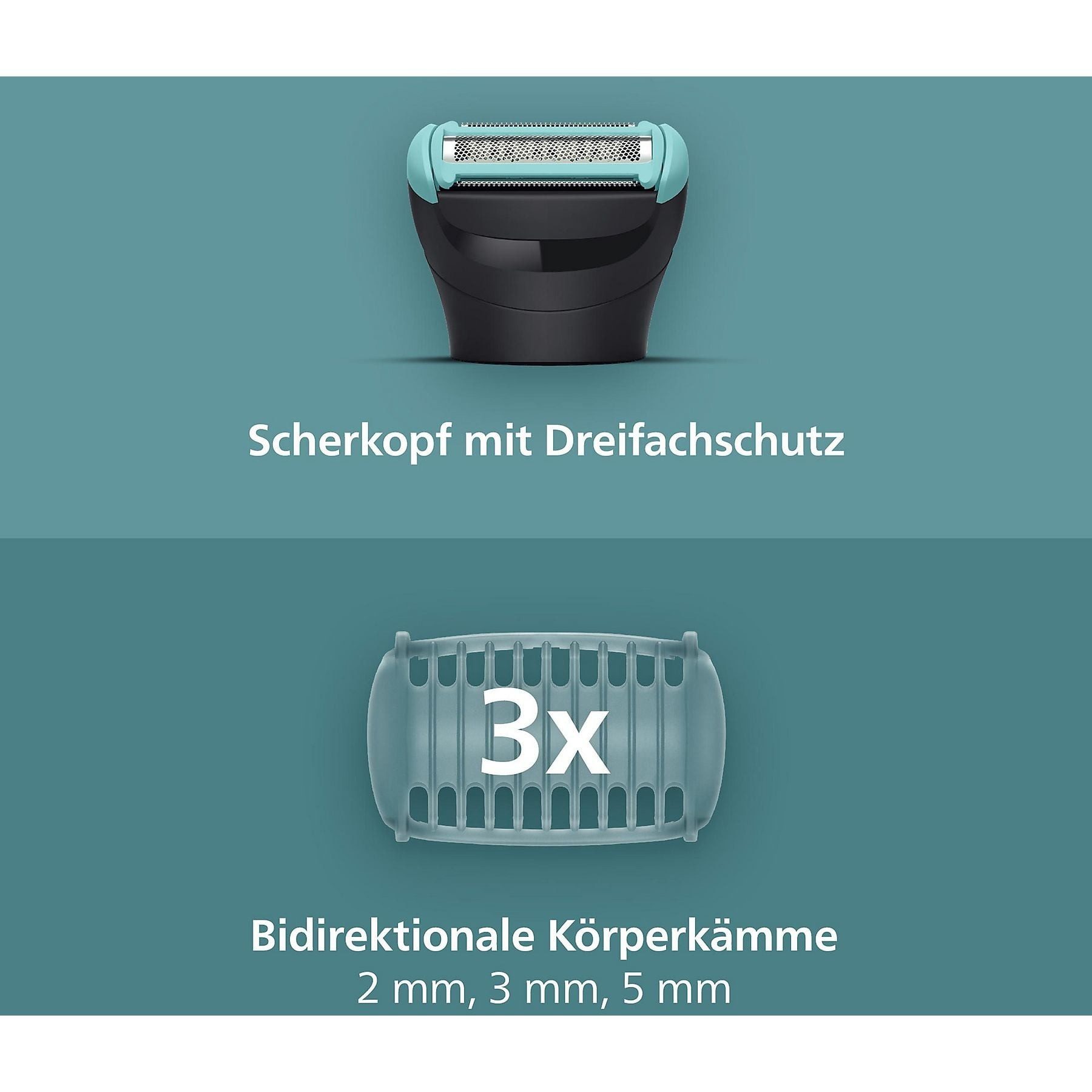 Philips Körperrasierer Body Groomer 5000 Intim Körper Body Nass & Trocken, bis zu 100 Minuten Akkulaufzeit – Bild 5 von 5