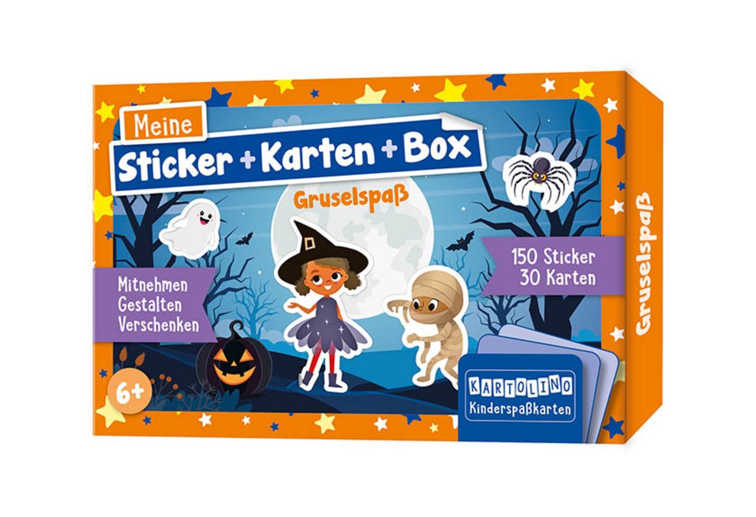 Meine Sticker + Karten + Box - Gruselspaß / diverse