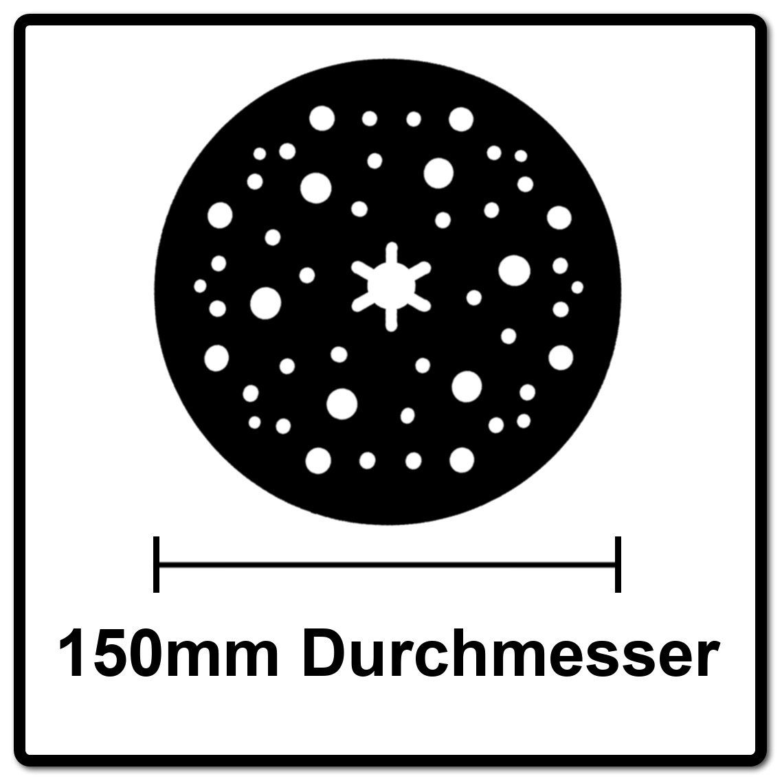 Mirka Schleifteller Abranet Schleifteller Grip 150mm Medium (8292605011)