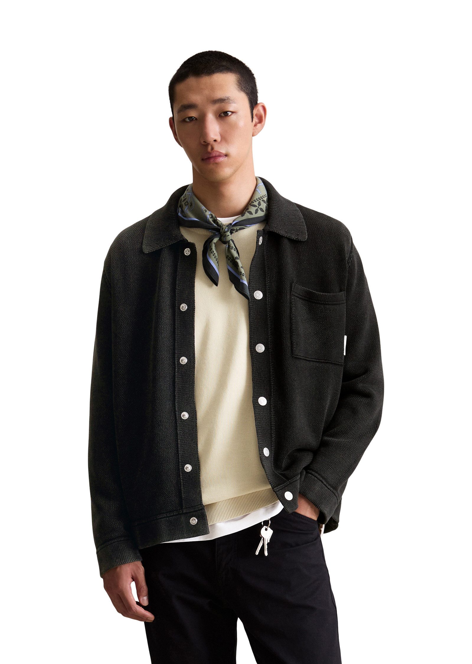 Marc O'Polo DENIM Cardigan in Jeansjacken-Optik