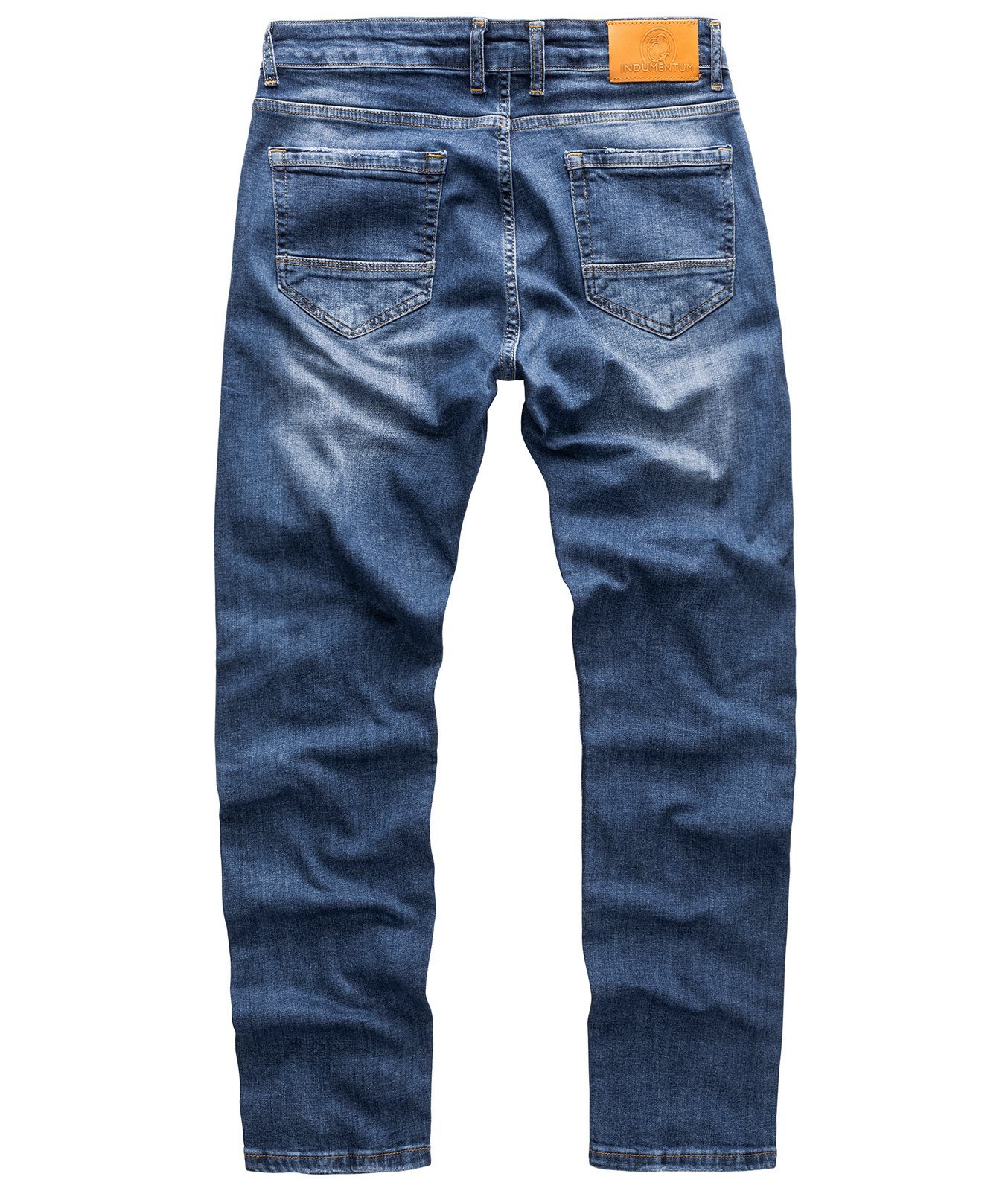 Indumentum Slim-fit-Jeans Herren Jeans Stonewashed Blau IS-304
