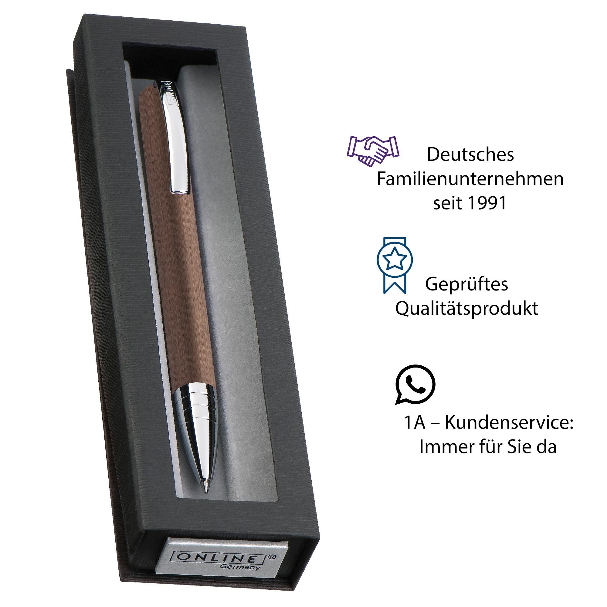 Drehkugelschreiber, Pen Online Kugelschreiber Geschenkbox Vision in Braun