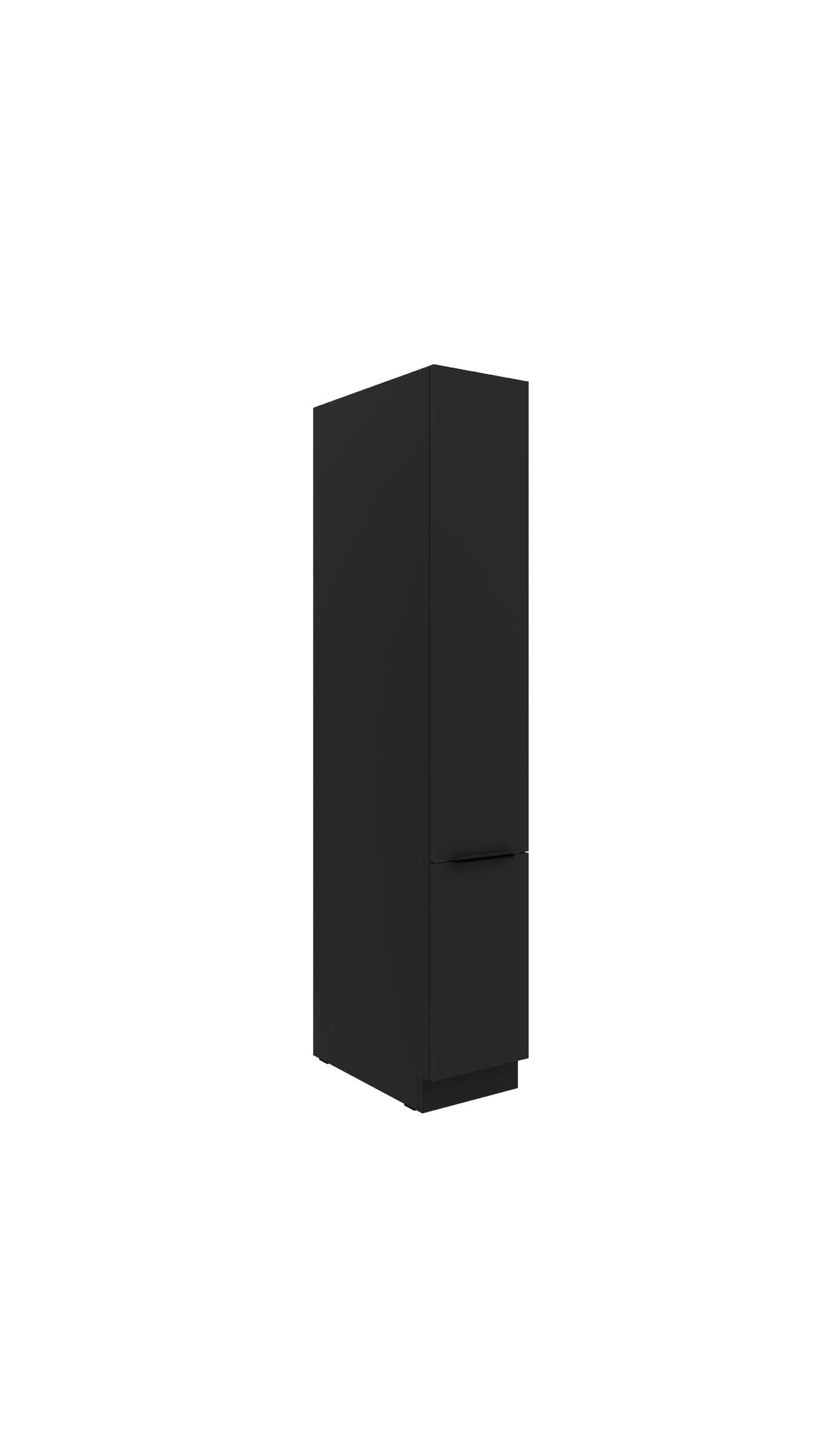 Küchen-Preisbombe Apothekerschrank 30 cm Küche SIENA Schwarz Küchenzeile Küchenblock Vorratshochschrank