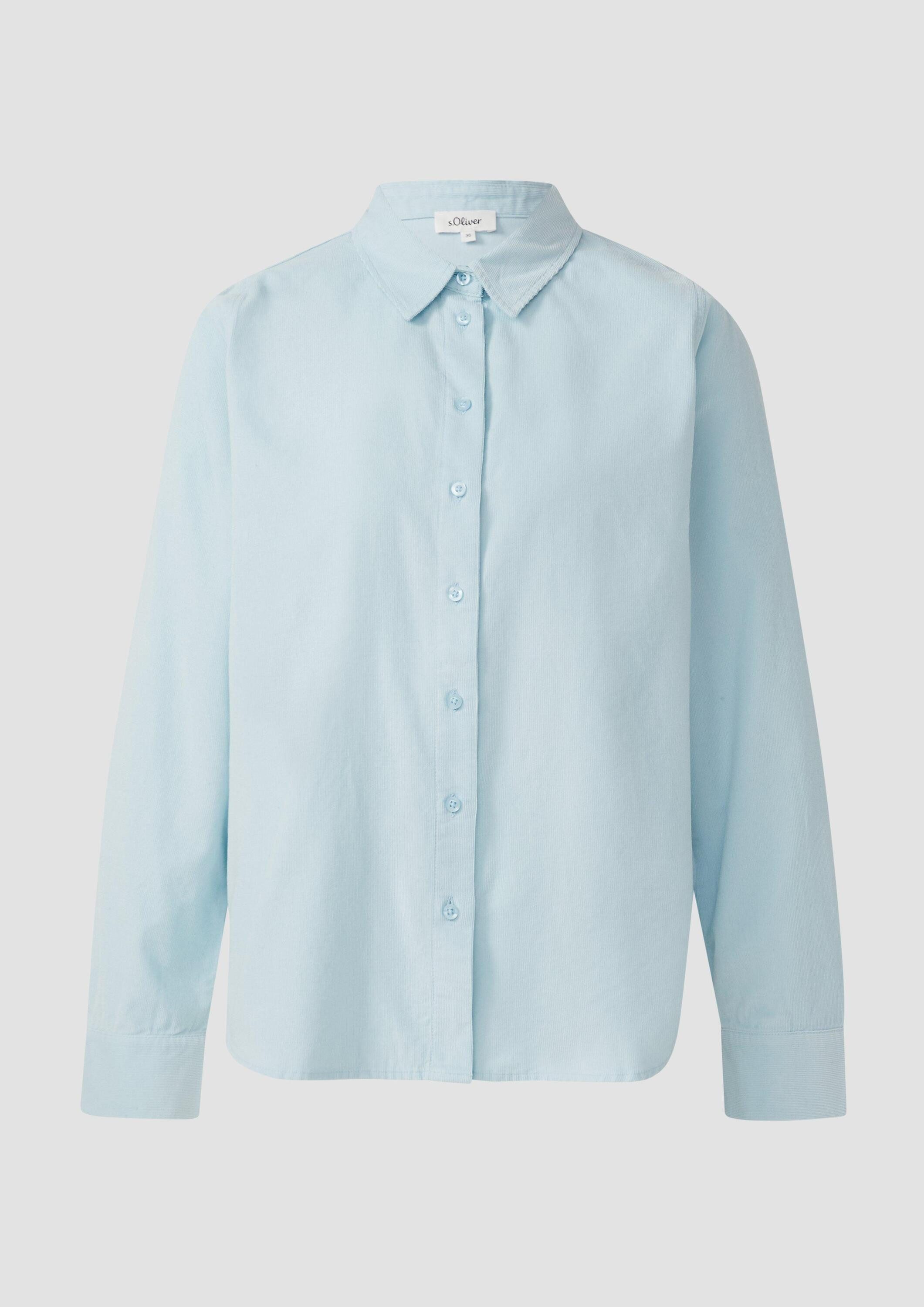 s.Oliver Hemdjacke Bluse Feincordbluse mit Hemdkragen günstig online kaufen