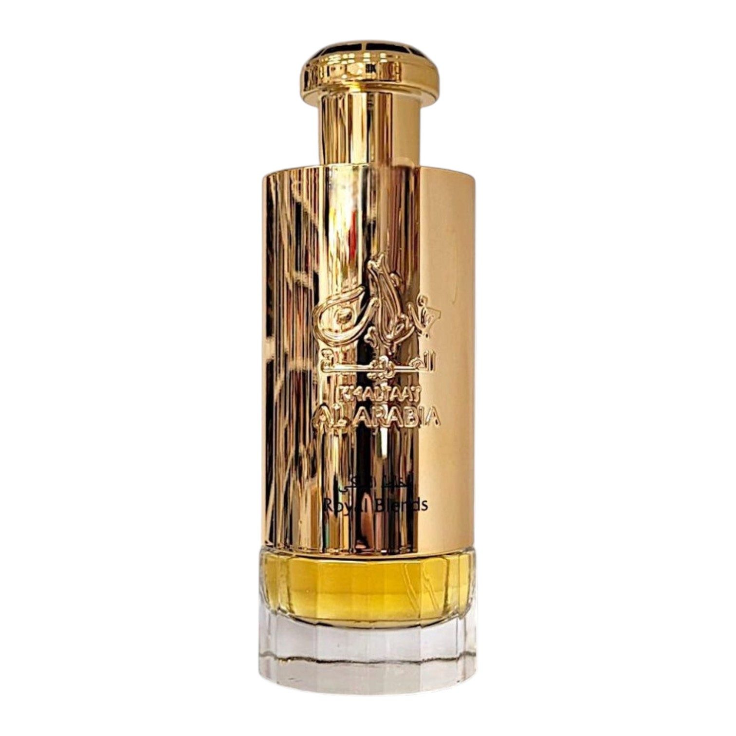 Lattafa Duft-Set Khaltaat Al Arabia Gold Royal Blends EDP + Parfümzerstäuber (leer)