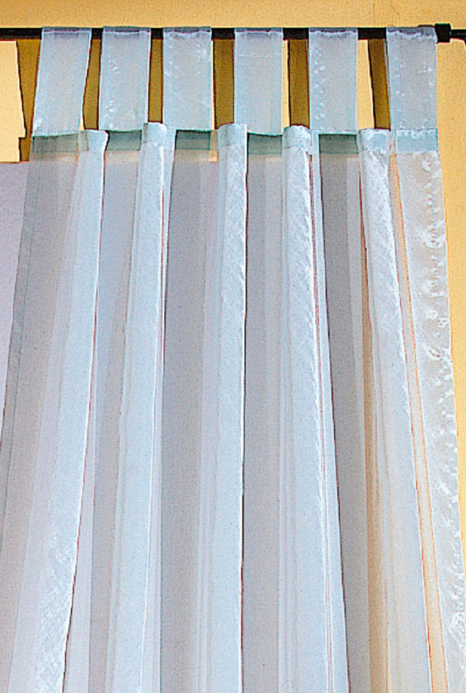 Schlaufenschal, Vorhang mint (1 transparent, halbtransparent, halbtransparent, St), Schlaufen Weckbrodt, Organza, Gardine, Lara, Organza