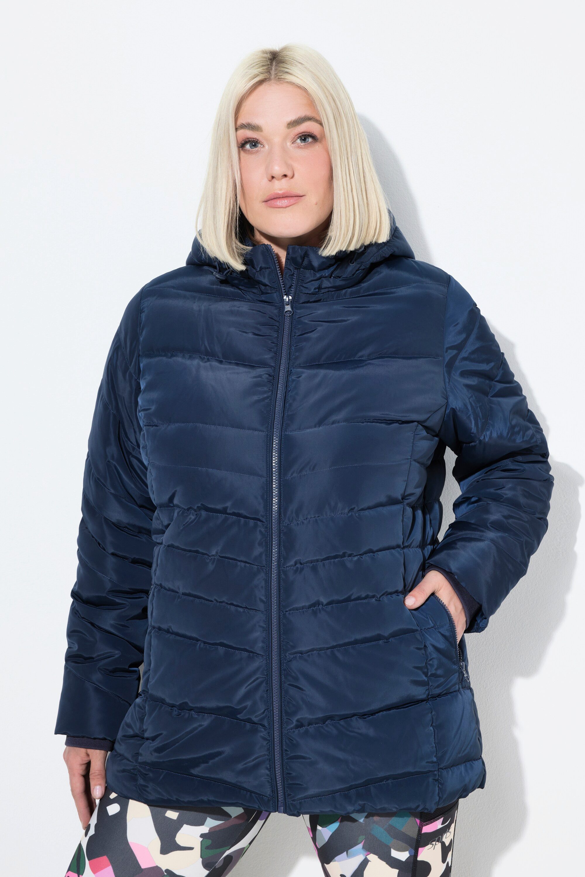 Ulla Popken Steppjacke HYPRAR Steppjacke wasserabweisend Kapuze günstig online kaufen