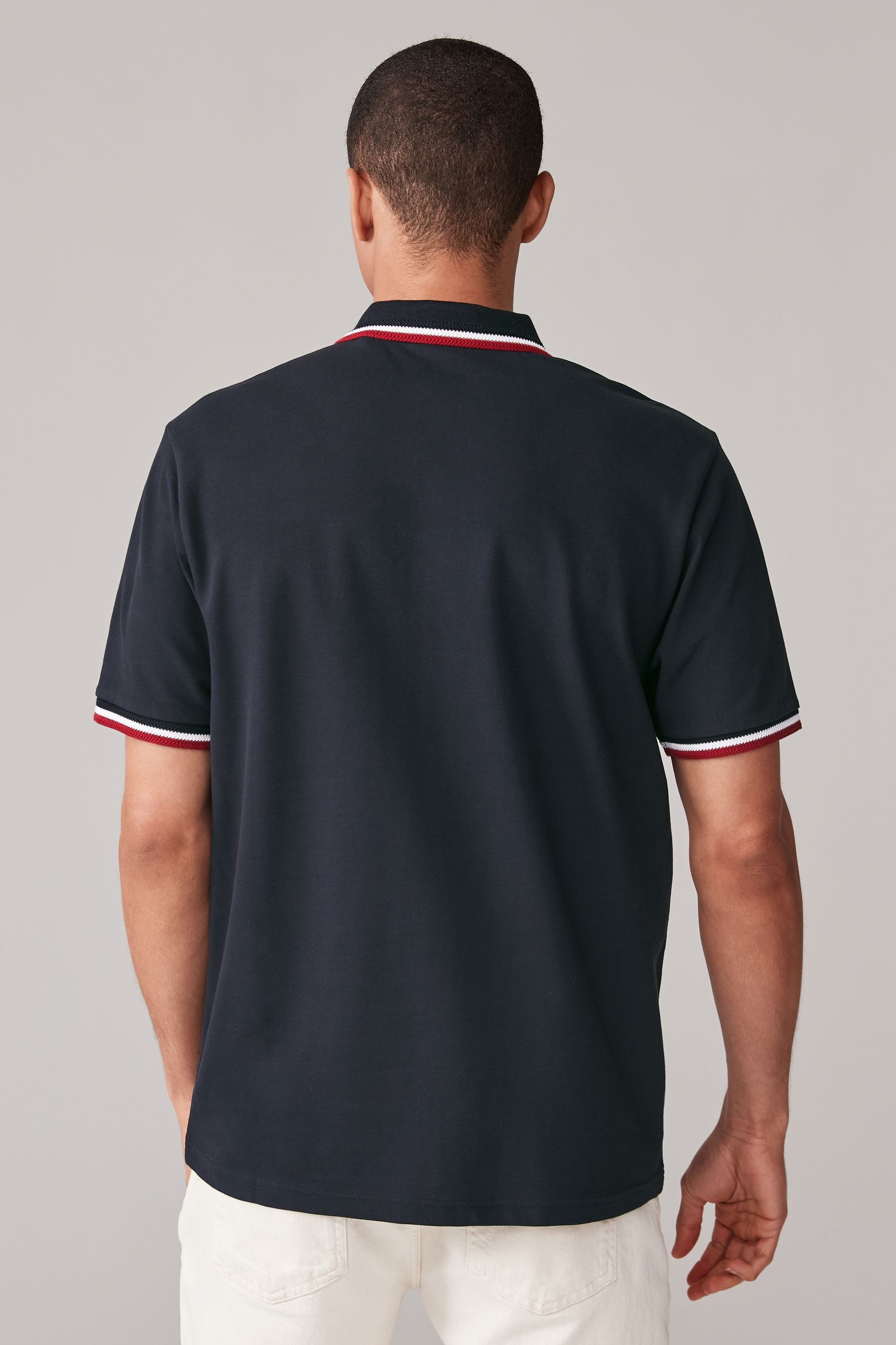 Next Poloshirt Poloshirt mit breitem Bruststreifen günstig online kaufen