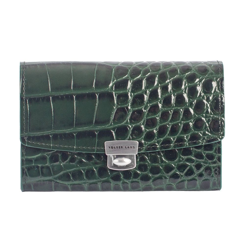 VOLKER LANG Kellnerbörse PENCE - Kleines Portemonnaie für Damen aus Leder, kompaktes Design