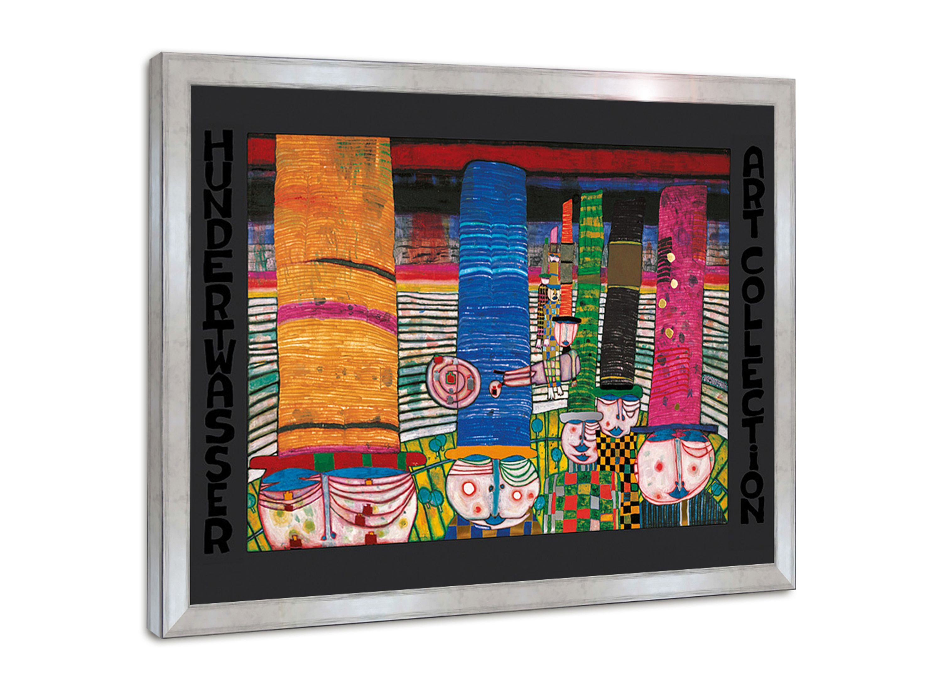 artissimo Bild mit Rahmen Hundertwasser Bild mit Rahmen / Poster gerahmt 72 günstig online kaufen