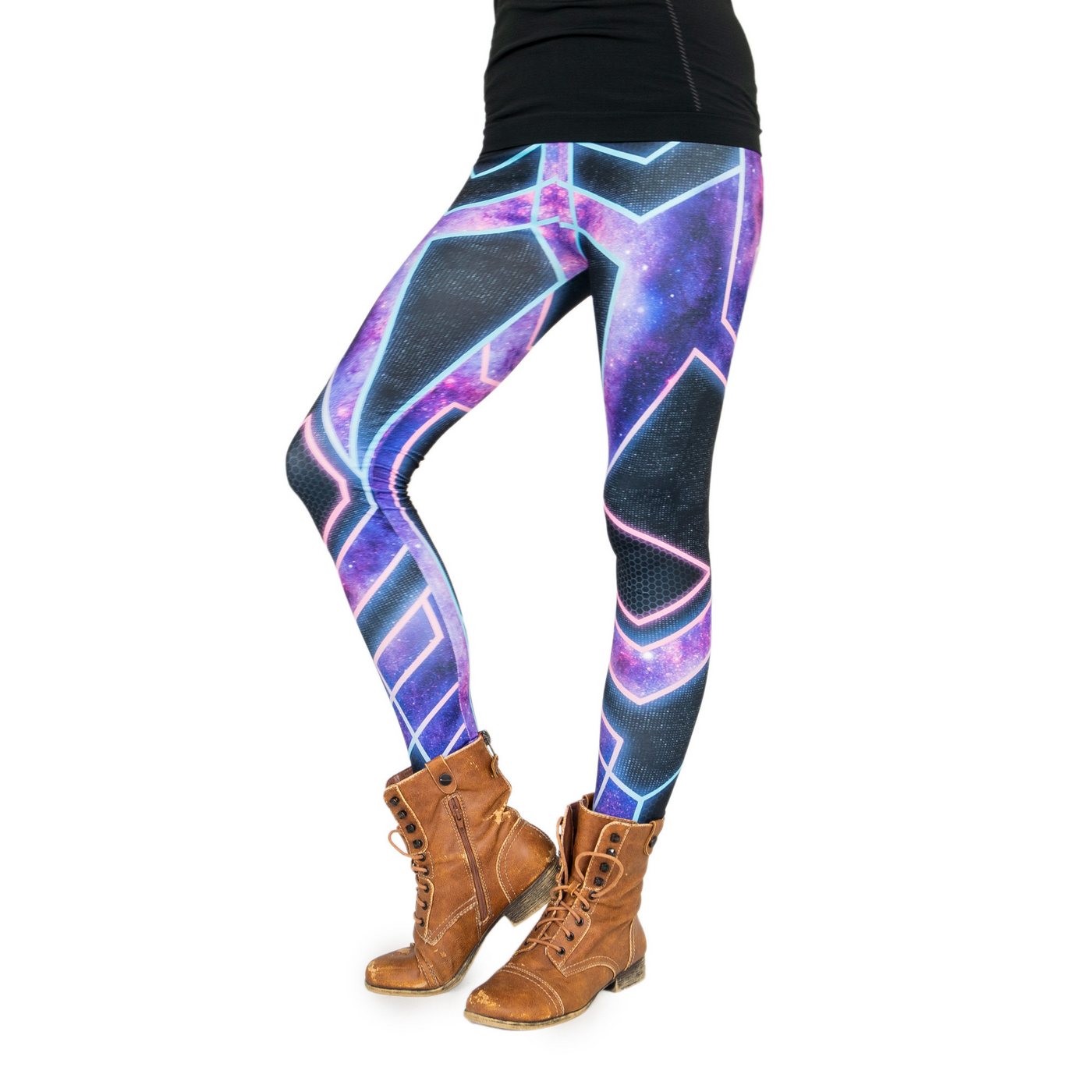 cosey Leggings Neon Line Leggings, 2 Größen (XS–S & M–L) (38/M bis 40/L)