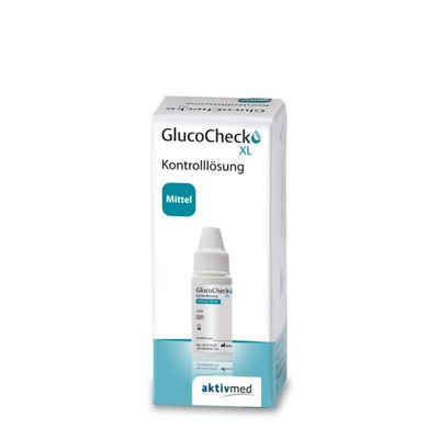Blutzucker-Teststreifen Gluco Check XL Kontrolllösung 4 ml, Mittel oder Hoch 1-St., Blutzuckermesssystem Funktionstest, Diabetesüberwachung