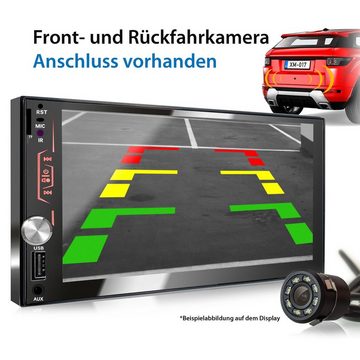 XOMAX XM-2V783 Autoradio mit 7 Zoll Bildschirm, Bluetooth, USB, SD, 2 DIN Autoradio