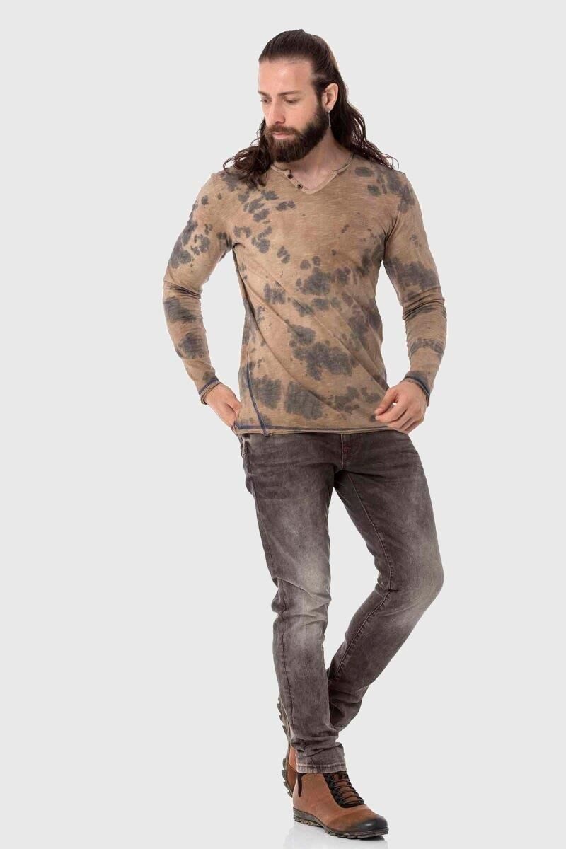 Cipo & Baxx T-Shirt Sweatshirts im Batik-Design