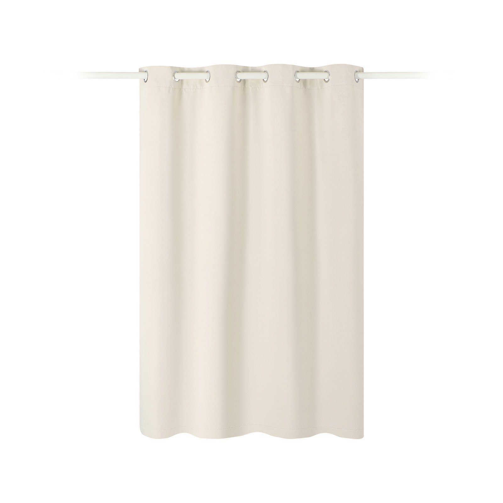Vorhang Vorhang blickdicht 140x175cm - Ösenschal Verdunkelung - 100% Polyester, JEMIDI Creme