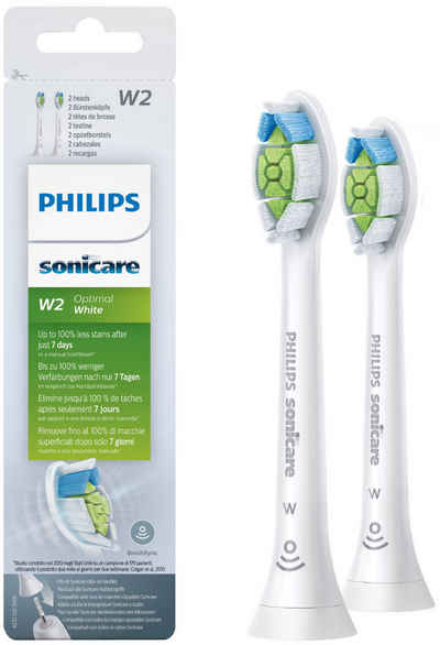 Philips Sonicare Щітки W2 Optimal White Standard, mit der Bürstenkopferkennung, Standardgröße