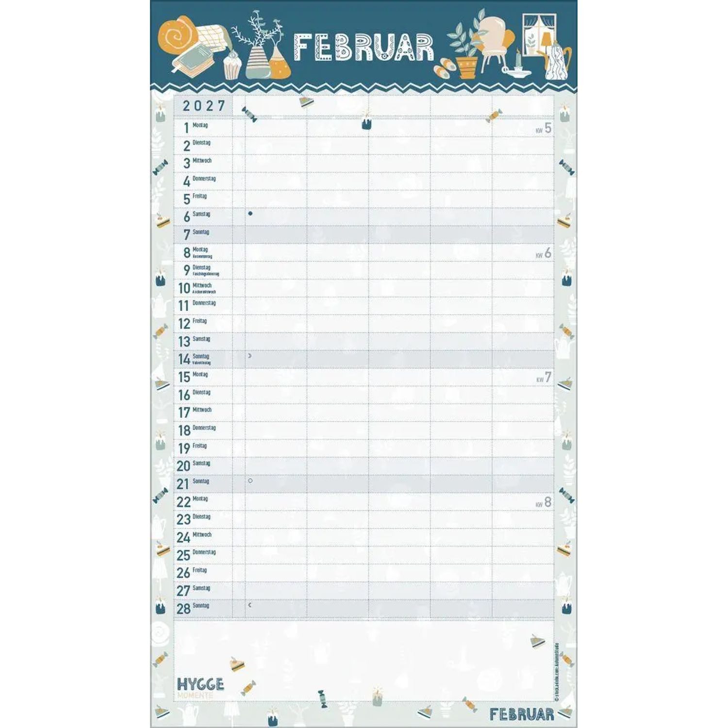 Korsch Verlag Wandkalender Hygge Planer 2027 – Bild 3 von 5