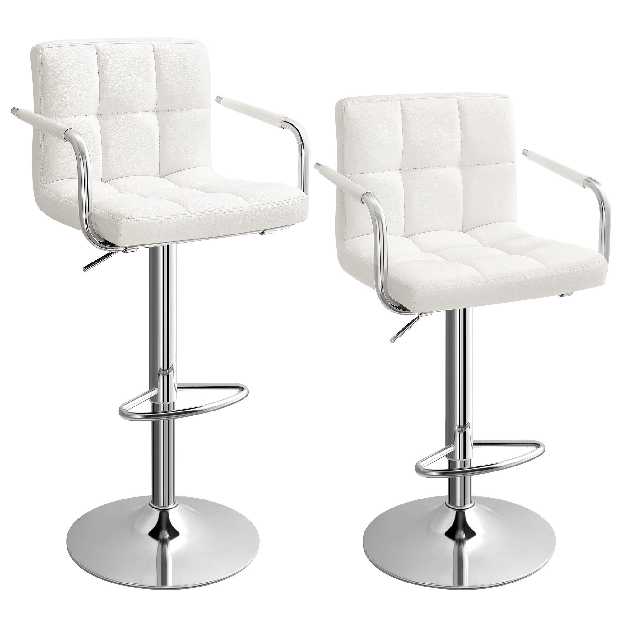 SONGMICS Barhocker Barstühle (Set, 2 St., 2er), Kunstlederbezug, Höhe 95-11 günstig online kaufen