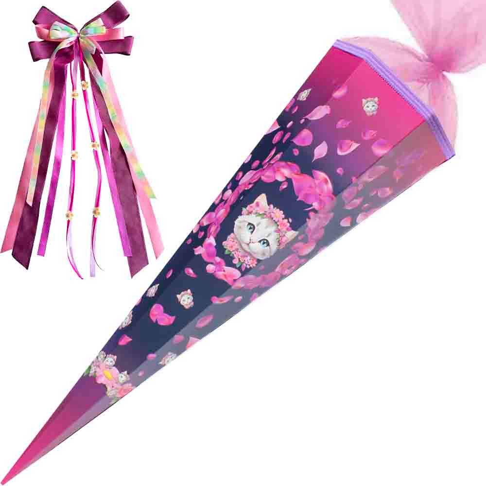 Herlitz Schultüte 85 cm gefüllt 2026 Mädchen Blossom Dance Kitty