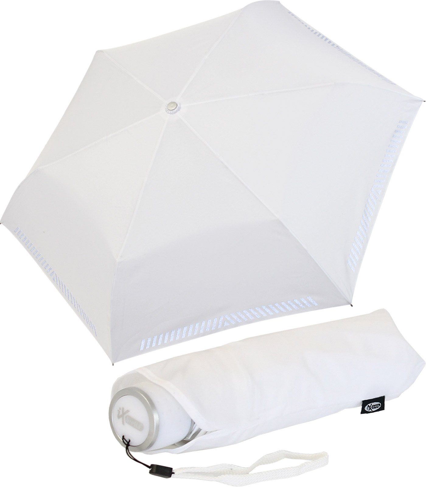 iX-brella Taschenregenschirm Mini Kinderschirm Safety Reflex extra leicht, reflektierend
